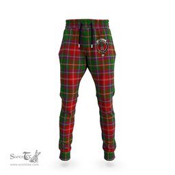 Scottish Somerville Clan Family Crest Tartan Joggers Pants