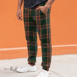 Scottish Moran Family Ubique Clan Tartan Joggers Pants