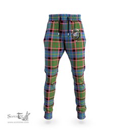 Scottish Norvel Clan Family Crest Tartan Joggers Pants