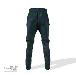 Scottish Wood Clan Family Crest Tartan Joggers Pants