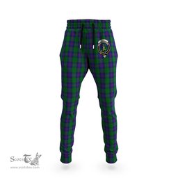 Scottish Shaw Clan Family Crest Tartan Joggers Pants