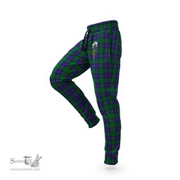 Scottish Shaw Clan Family Crest Tartan Joggers Pants