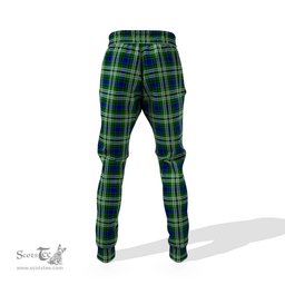 Scottish Purves Clan Family Crest Tartan Joggers Pants