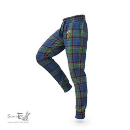 Scottish Nicolson Hunting Ancient Clan Family Crest Tartan Joggers Pants