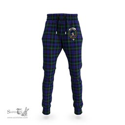 Scottish Sempill Clan Family Crest Tartan Joggers Pants