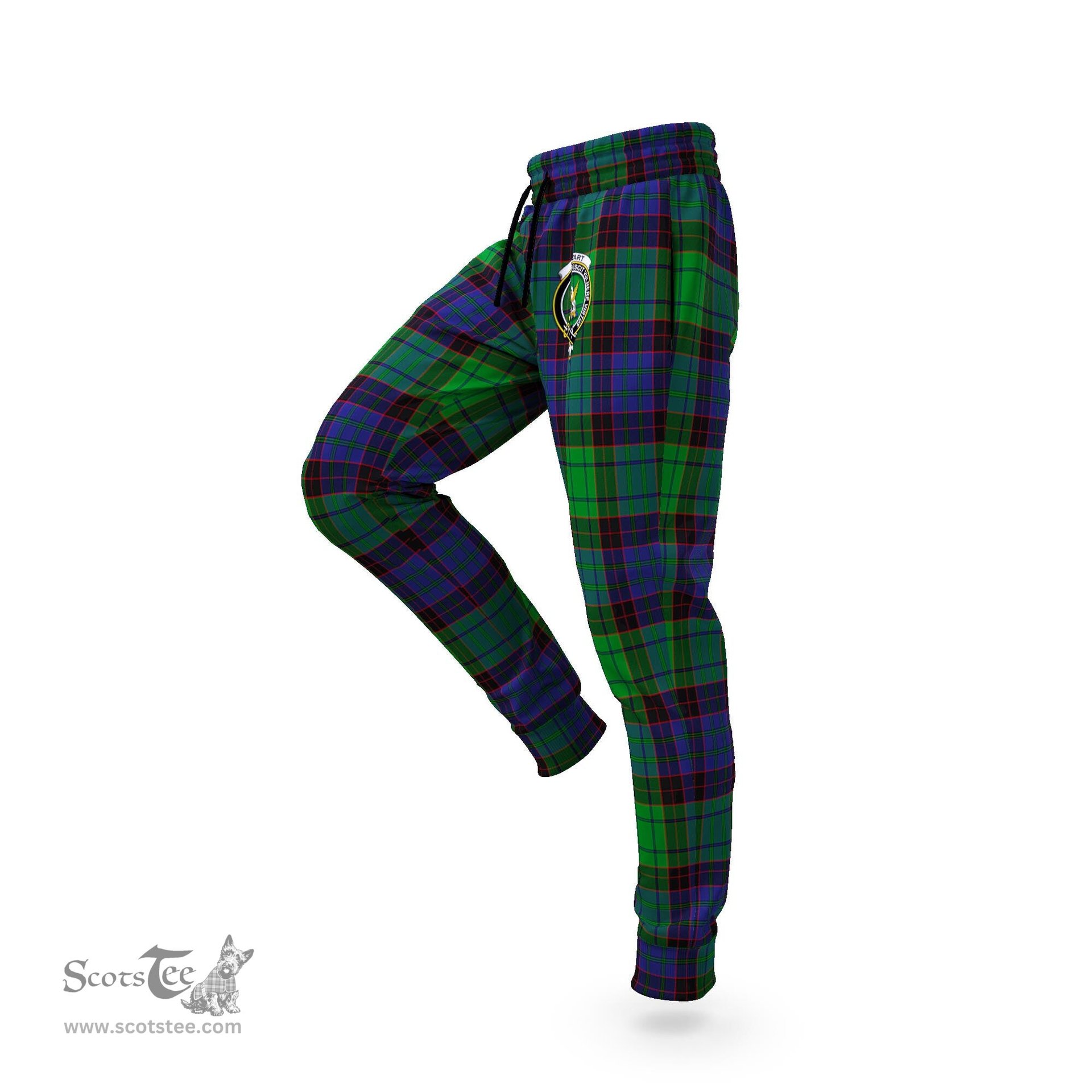 Scottish Stewart Old Modern Clan Family Crest Tartan Joggers Pants