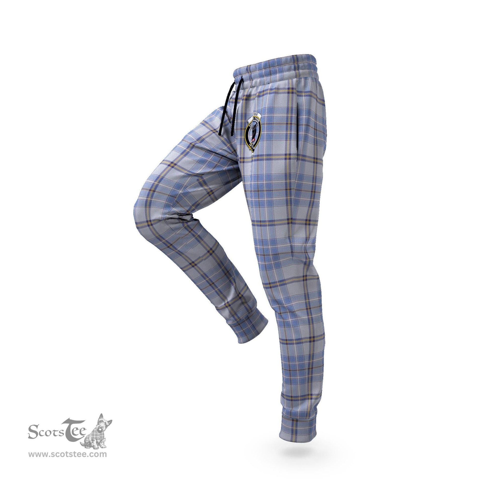 Scottish Tweedie Clan Family Crest Tartan Joggers Pants