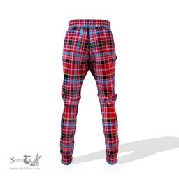 Scottish Straiton Clan Family Crest Tartan Joggers Pants