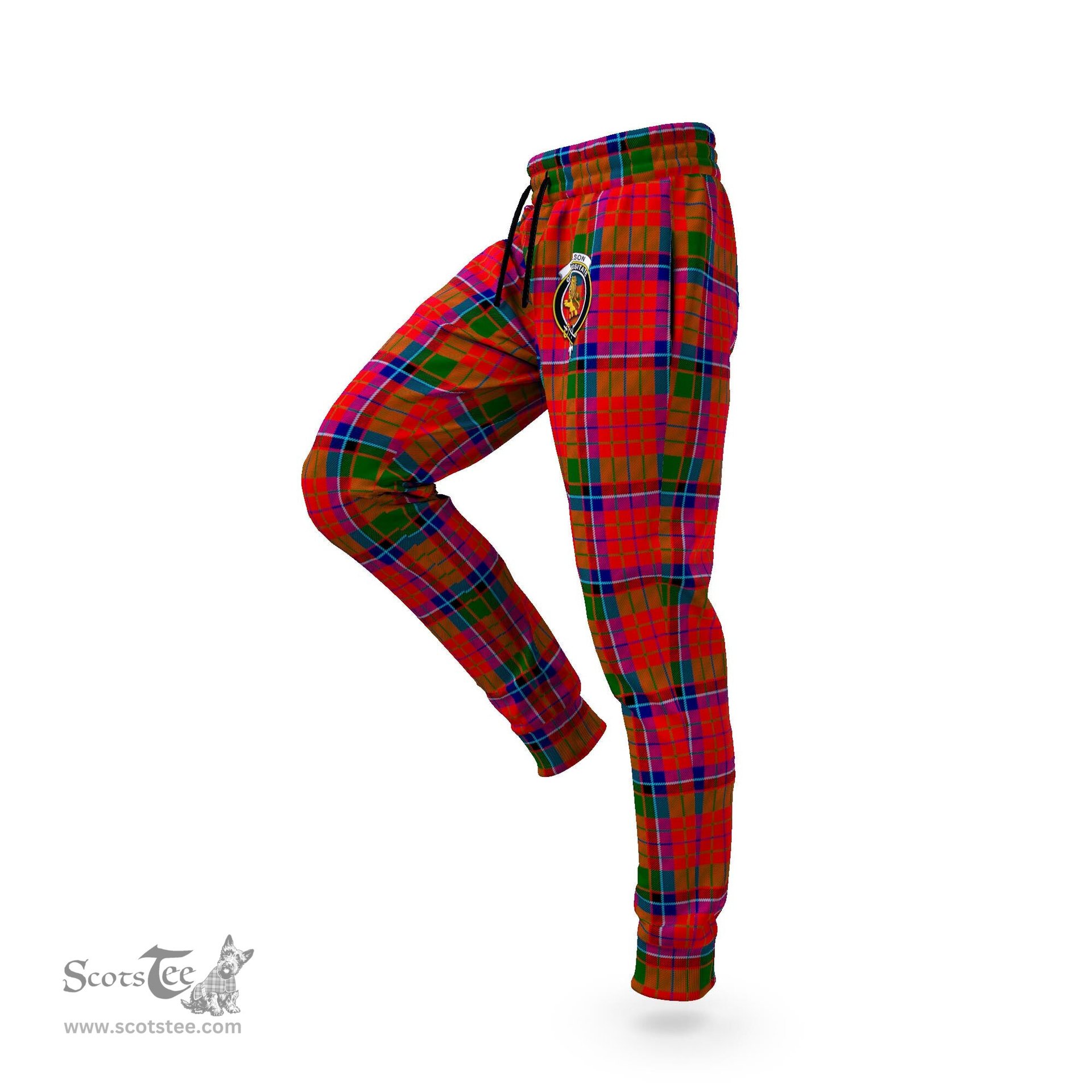 Scottish Nicolson Modern Clan Family Crest Tartan Joggers Pants