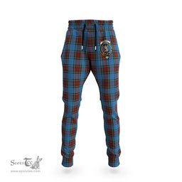 Scottish Stewart Royal Blue Clan Family Crest Tartan Joggers Pants