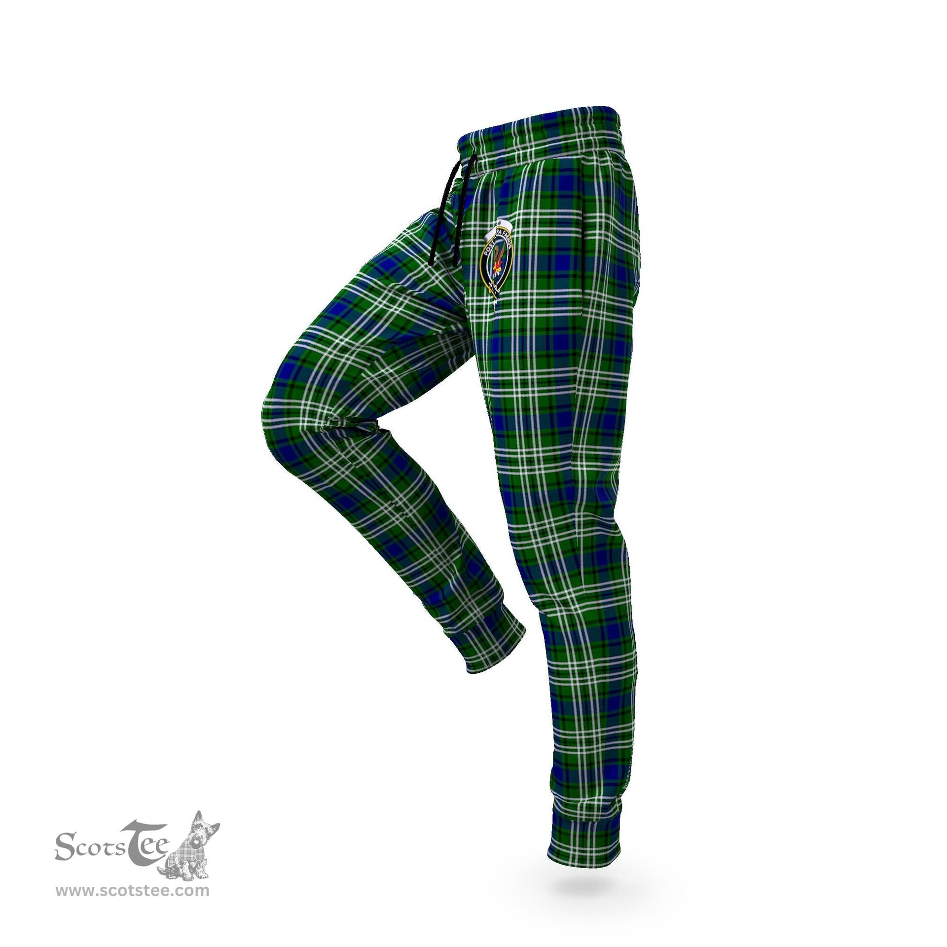 Scottish Mow Clan Family Crest Tartan Joggers Pants