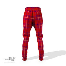 Scottish Rose Modern Clan Family Crest Tartan Joggers Pants