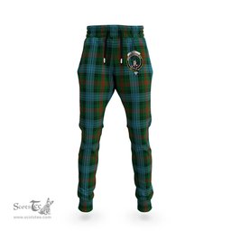 Scottish Ross Hunting Clan Family Crest Tartan Joggers Pants