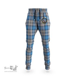 Scottish Napier Ancient Clan Family Crest Tartan Joggers Pants