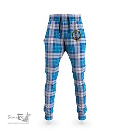 Scottish Roberton Clan Family Crest Tartan Joggers Pants