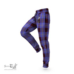 Scottish Rutherford Clan Family Crest Tartan Joggers Pants