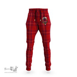 Scottish Rose of Kilravock Clan Family Crest Tartan Joggers Pants