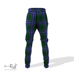 Scottish Wishart Hunting Clan Family Crest Tartan Joggers Pants