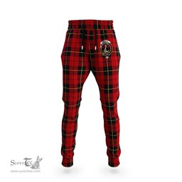 Scottish Wallace Clan Family Crest Tartan Joggers Pants