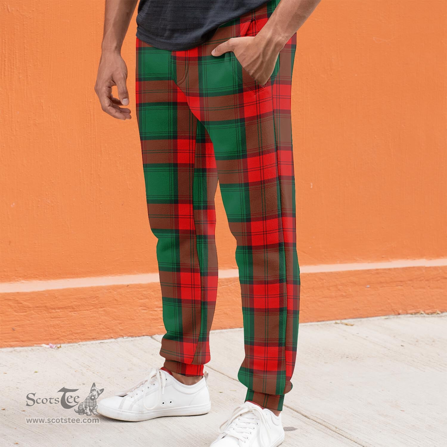 Scottish Stewart Atholl Modern Clan Tartan Joggers Pants