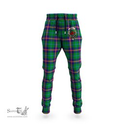 Scottish Young Modern Clan Family Crest Tartan Joggers Pants