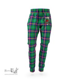 Scottish Young Modern Clan Family Crest Tartan Joggers Pants