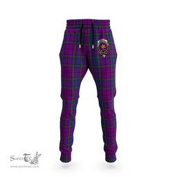 Scottish Wardlaw Clan Family Crest Tartan Joggers Pants