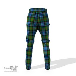 Scottish Newlands of Lauriston Clan Family Crest Tartan Joggers Pants