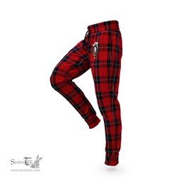 Scottish Ramsay Clan Family Crest Tartan Joggers Pants