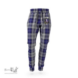 Scottish Napier Clan Family Crest Tartan Joggers Pants