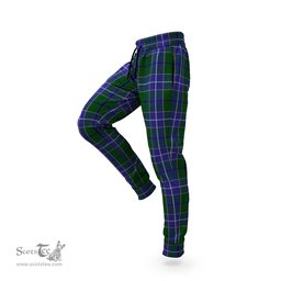 Scottish Wishart Hunting Clan Tartan Joggers Pants