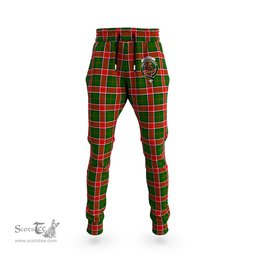 Scottish Pollock Modern Clan Family Crest Tartan Joggers Pants