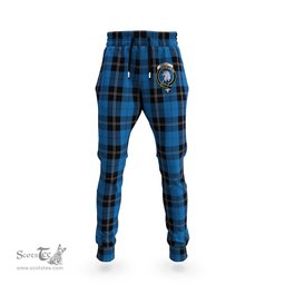 Scottish Ramsay Blue Hunting Clan Family Crest Tartan Joggers Pants