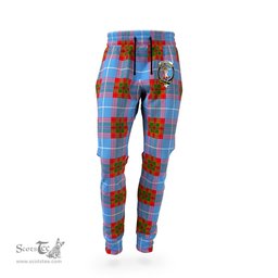Scottish Skirving Clan Family Crest Tartan Joggers Pants