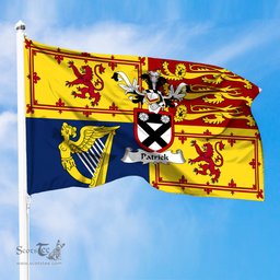 ScotsTee Shop Scottish Patrick Clan Family Crest Royal Standard of the United Kingdom for use in Scotland Flag