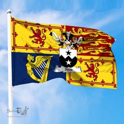ScotsTee Shop Scottish Spot Clan Family Crest Royal Standard of the United Kingdom for use in Scotland Flag