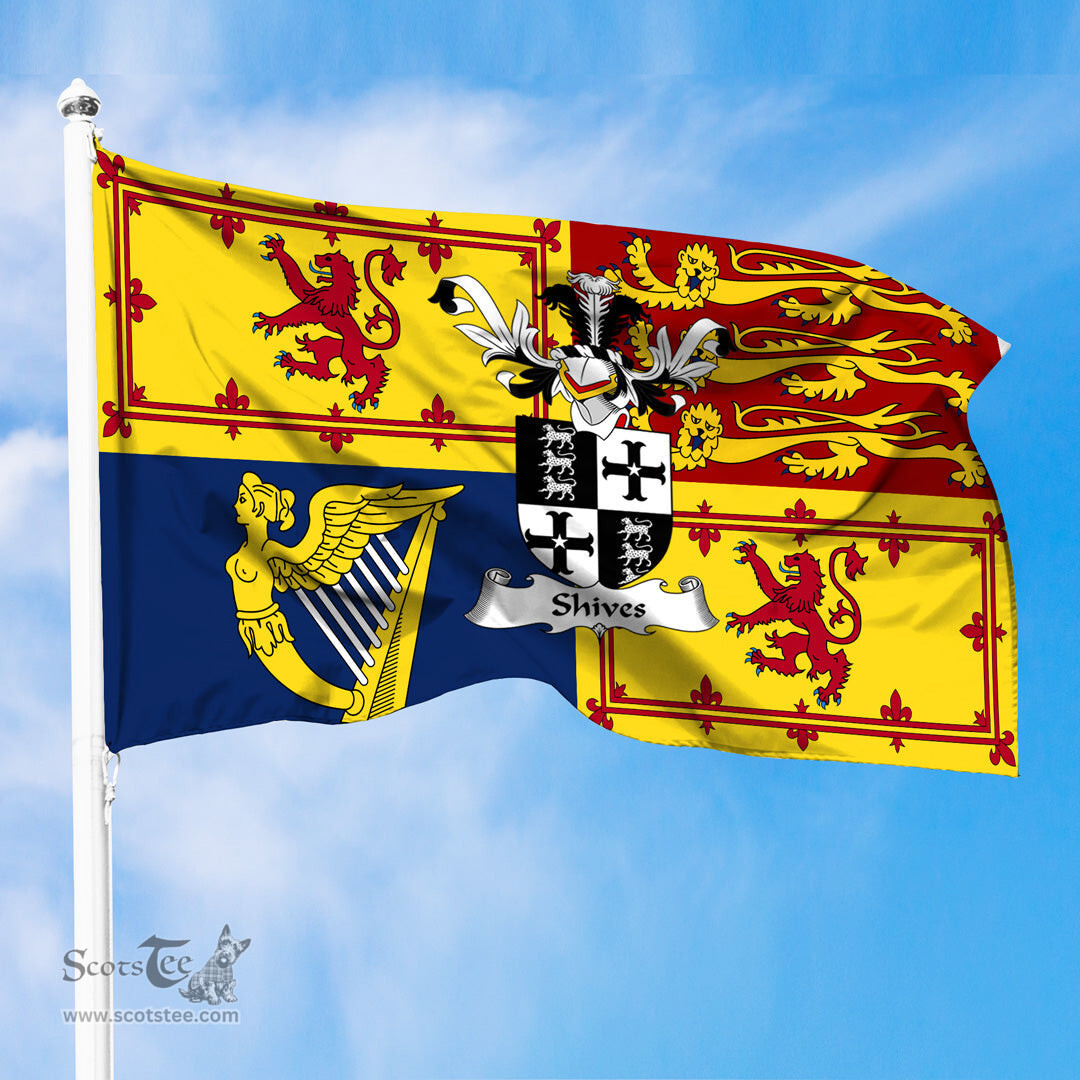 ScotsTee Shop Scottish Shives Clan Family Crest Royal Standard of the United Kingdom for use in Scotland Flag