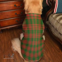 ScotsTee Shop Scottish Menzies Green Modern Clan Tartan Dogs Tank Tops/ Dogs Pullover Hoodie/ Dogs Hawaiian Shirt/ Dog Pajama
