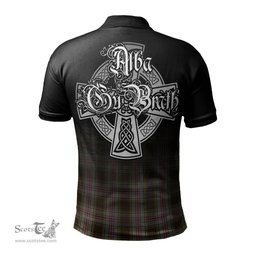 ScotsTee Shop Scottish Anderson Dress Clan Crest Tartan Polo Shirt Featuring Alba Gu Brath Scotland Forever and Ever Celtic Cross