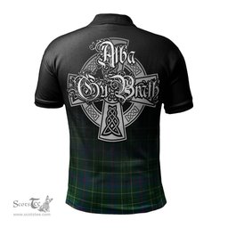 ScotsTee Shop Scottish Duncan Ancient Clan Crest Tartan Polo Shirt Featuring Alba Gu Brath Scotland Forever and Ever Celtic Cross