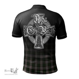 ScotsTee Shop Scottish MacKinnon Dress Clan Crest Tartan Polo Shirt Featuring Alba Gu Brath Scotland Forever and Ever Celtic Cross
