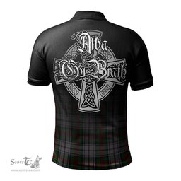 ScotsTee Shop Scottish MacDuff Dress Clan Crest Tartan Polo Shirt Featuring Alba Gu Brath Scotland Forever and Ever Celtic Cross