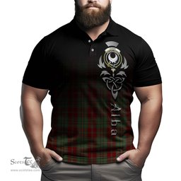 ScotsTee Shop Scottish Leask Clan Crest Tartan Polo Shirt Featuring Alba Gu Brath Scotland Forever and Ever Celtic Cross