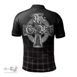 ScotsTee Shop Scottish MacDonald Dress Clan Crest Tartan Polo Shirt Featuring Alba Gu Brath Scotland Forever and Ever Celtic Cross