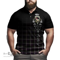 ScotsTee Shop Scottish MacDonald Dress Clan Crest Tartan Polo Shirt Featuring Alba Gu Brath Scotland Forever and Ever Celtic Cross