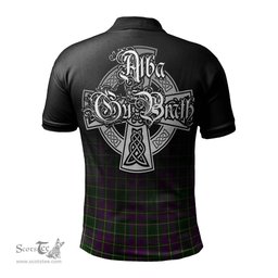 ScotsTee Shop Scottish Taylor Clan Crest Tartan Polo Shirt Featuring Alba Gu Brath Scotland Forever and Ever Celtic Cross