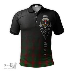 ScotsTee Shop Scottish Middleton Clan Crest Tartan Polo Shirt Featuring Alba Gu Brath Scotland Forever and Ever Celtic Cross