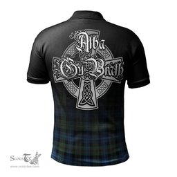 ScotsTee Shop Scottish Smith Ancient Clan Crest Tartan Polo Shirt Featuring Alba Gu Brath Scotland Forever and Ever Celtic Cross