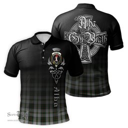 ScotsTee Shop Scottish Taylor Dress Clan Crest Tartan Polo Shirt Featuring Alba Gu Brath Scotland Forever and Ever Celtic Cross