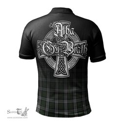 ScotsTee Shop Scottish MacLaren Dress Clan Crest Tartan Polo Shirt Featuring Alba Gu Brath Scotland Forever and Ever Celtic Cross